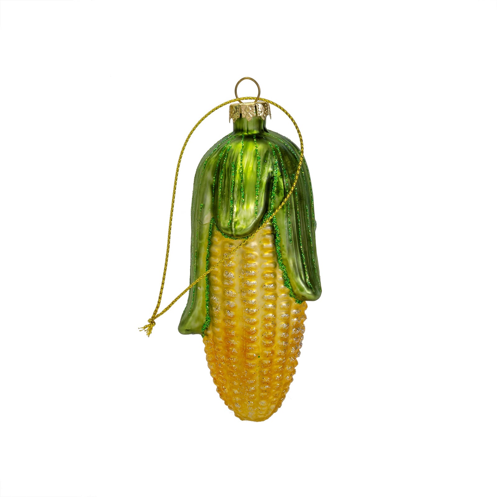 Sweet Corn Glass Ornament