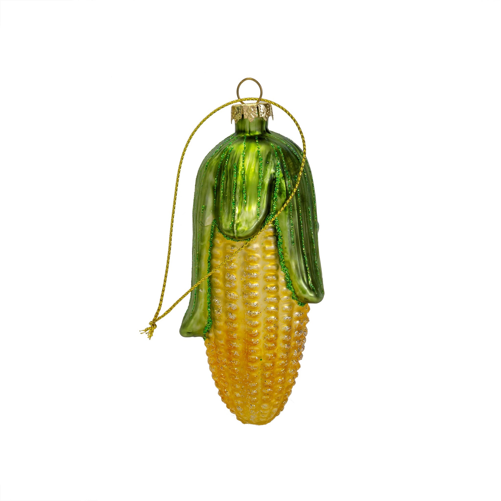 Sweet Corn Glass Ornament