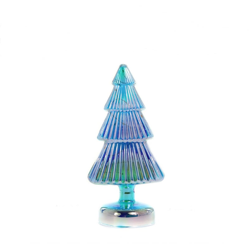 Cody Foster Iridescent Blue Glass Tree - Small