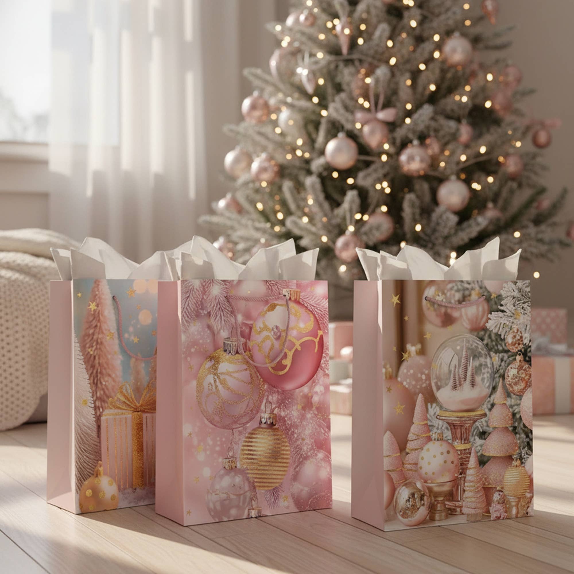Pastel Christmas Gift Bag - Large