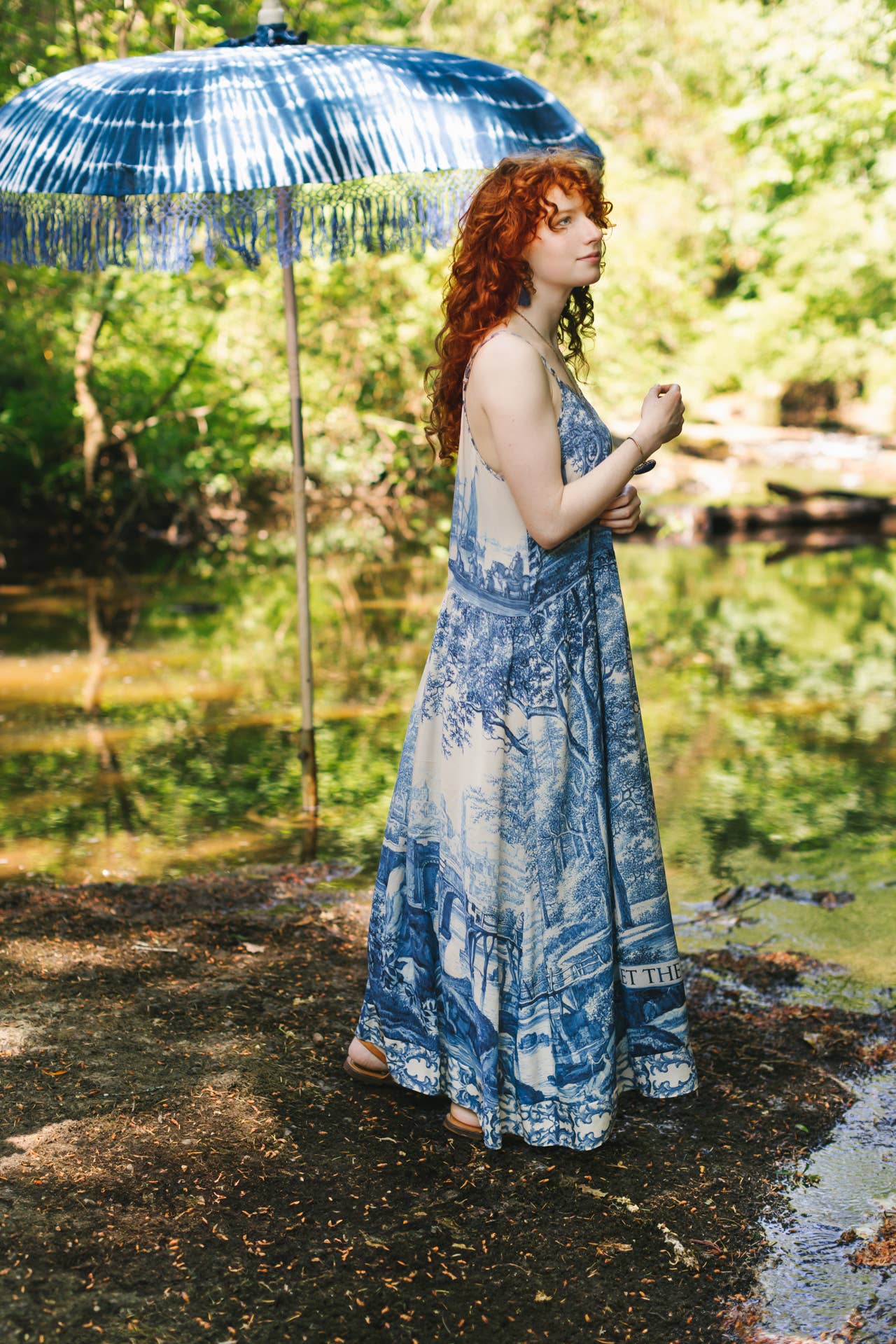 "Let The Light In" Bohéme Long Maxi Slip Dress