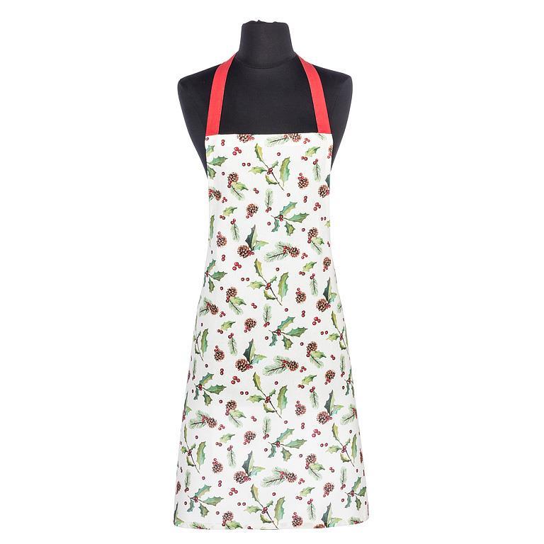 Holly, PInecones & Berries Christmas Apron | Putti Christmas Celebrations
