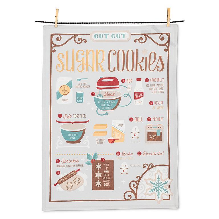 Sugar Cookies Recipe Tea Towel