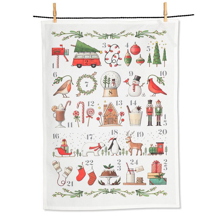 Advent Calendar Kitchen Towel | putti Christmas Decor
