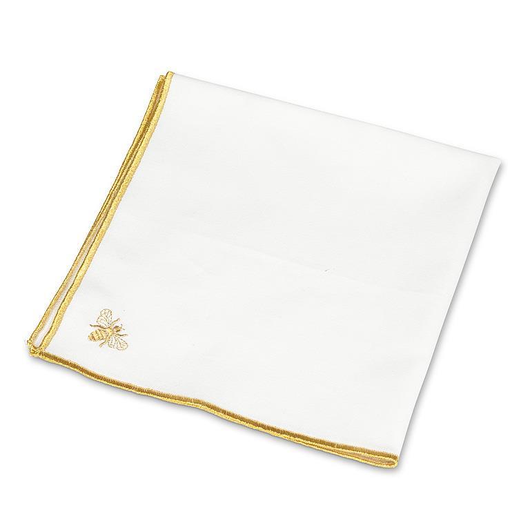 Metalic Gold Bee Napkin | Putti Fine Furnishings
