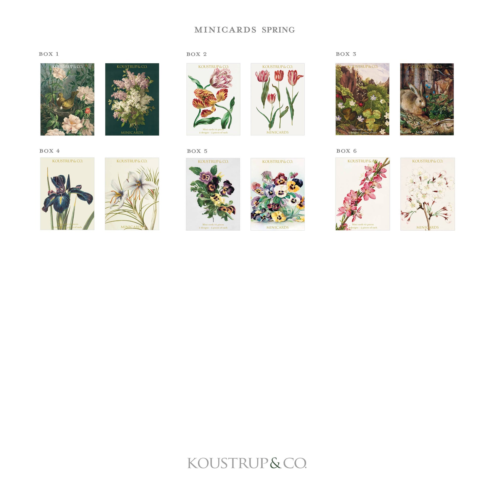 Spring Mini Note Cards