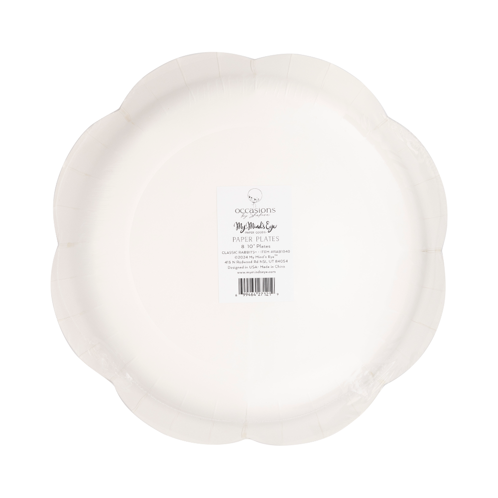 Rabbit Scatter Paper Plates | Putti Easter Celebrations