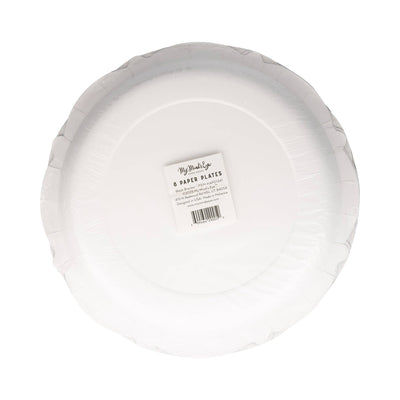 Black Bracket Edge Paper Plate