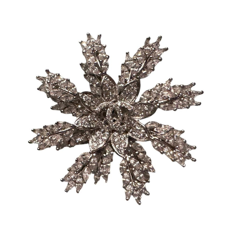 CC Diamante Snowflake Christmas Brooch | Putti Fine Fashions