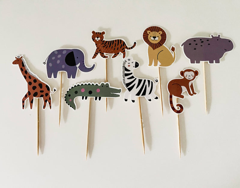 Josi James Safari Cupcake Toppers - Putti Fine Furnishings