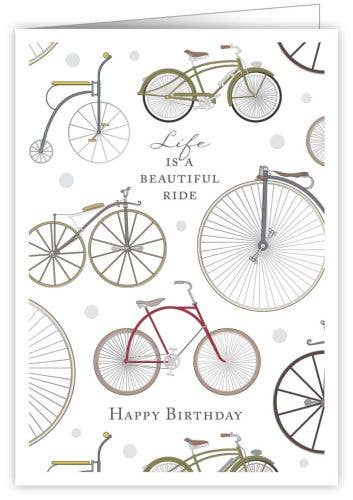 Life is a Beautiful Ride Happy Birthday Greeting Card
