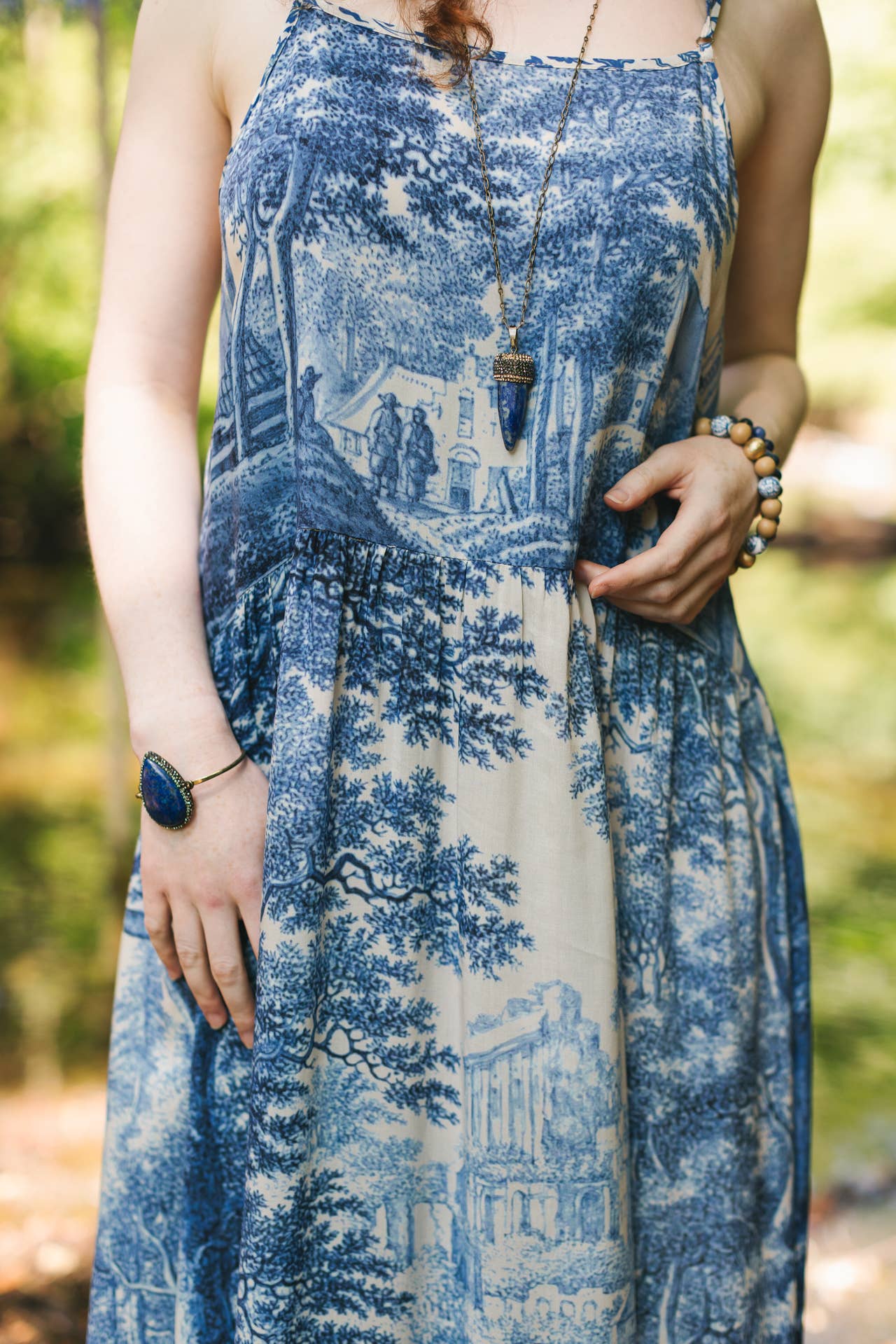 "Let The Light In" Bohéme Long Maxi Slip Dress