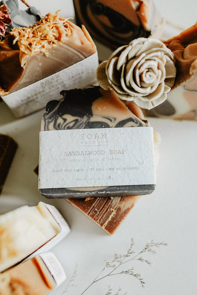 Soak Bath Co. Sandalwood Soap Bar