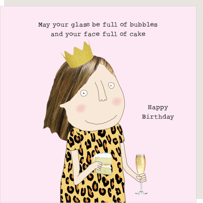 Rosie Made a Thing Greeting Card - Bubbles & Cake  | Putti Fine Furnishings 
