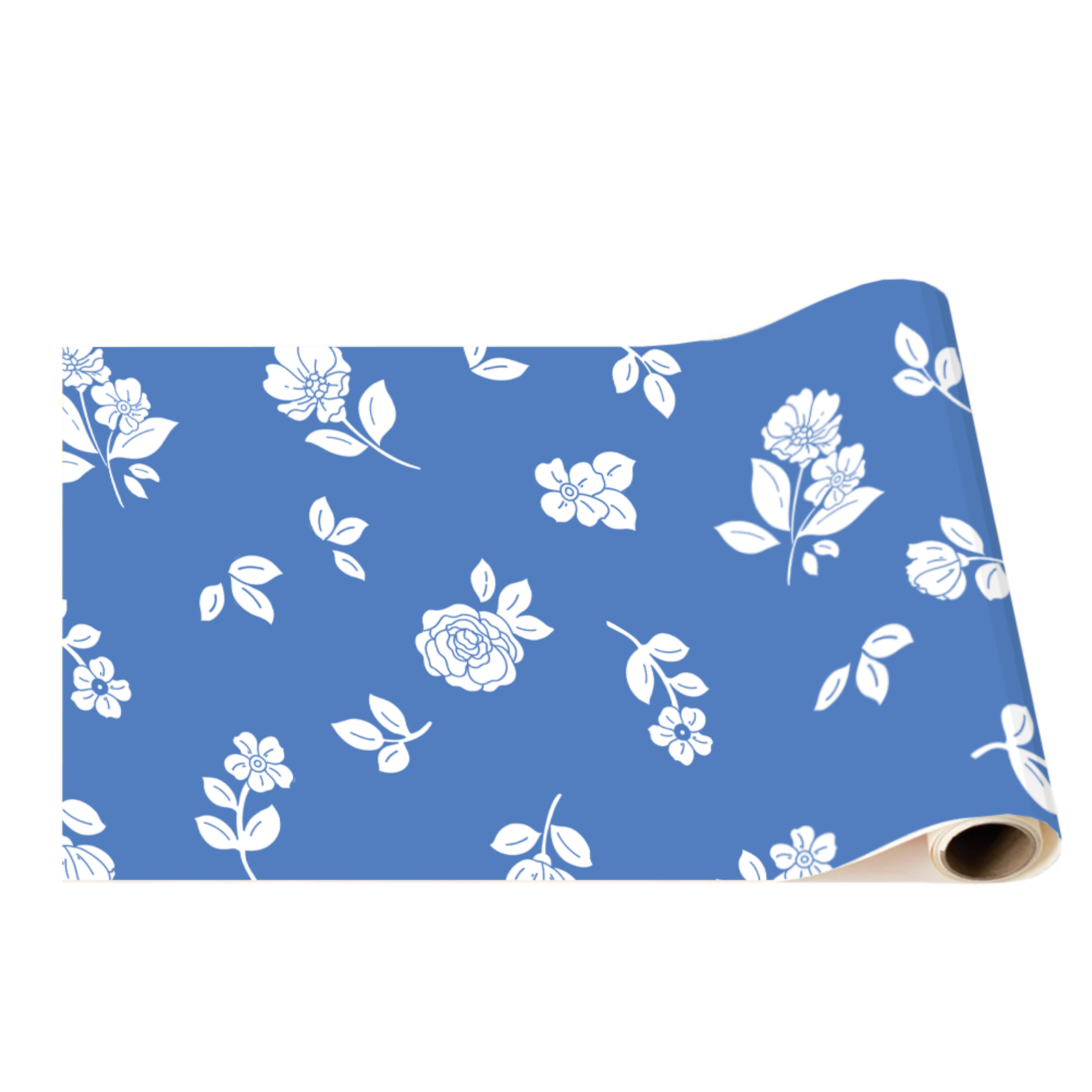Belle Blue floral Paper Table Runner
