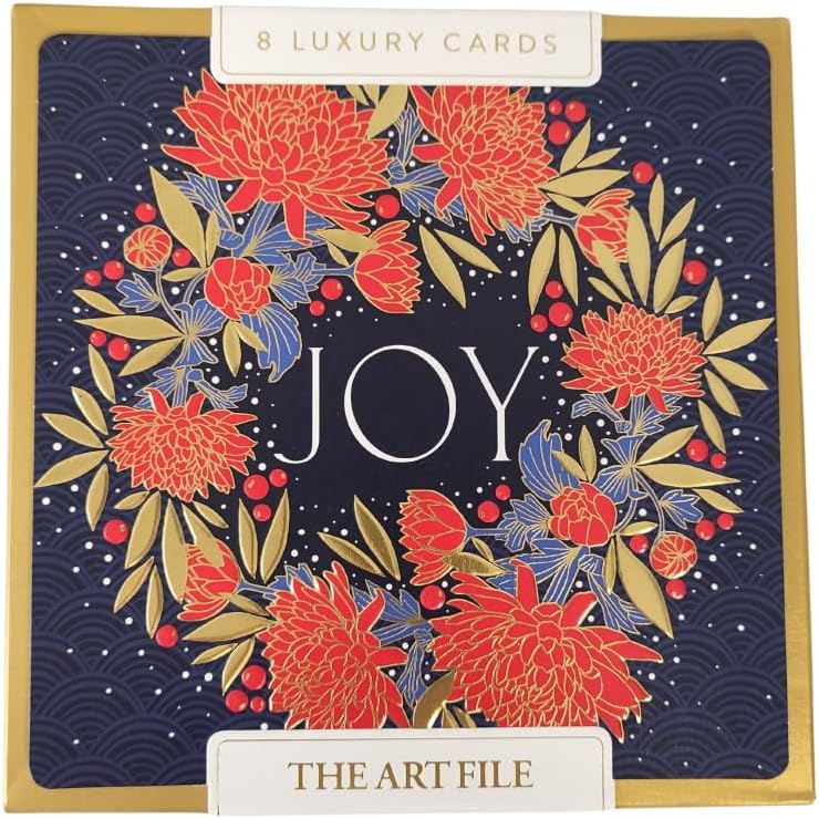 Sakura Wreath Boxed Christmas Cards