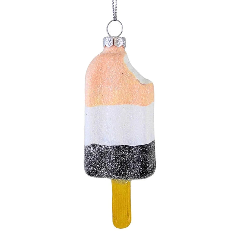 Cody Foster Neapolitan Ice Cream Bar Glass Ornament | Putti Christmas Decorations