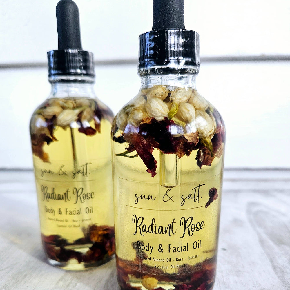Body and Face Infused Almond Oil - Rose