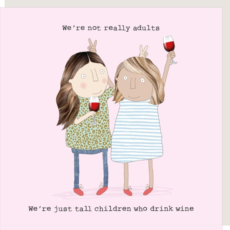 Rosie Made a Thing Greeting Card - Drink Wine  | Putti Fine Furnishings 