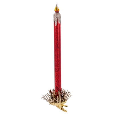 Red Glass Clip-on Candle Ornaments