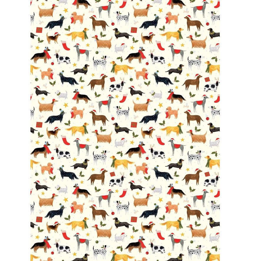 Holiday Dogs Wrapping Paper Roll