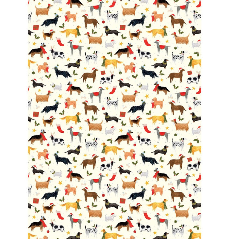 Holiday Dogs Wrapping Paper Roll