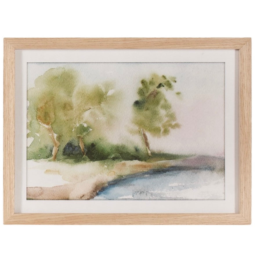 Watercolor Landscape Framed Art