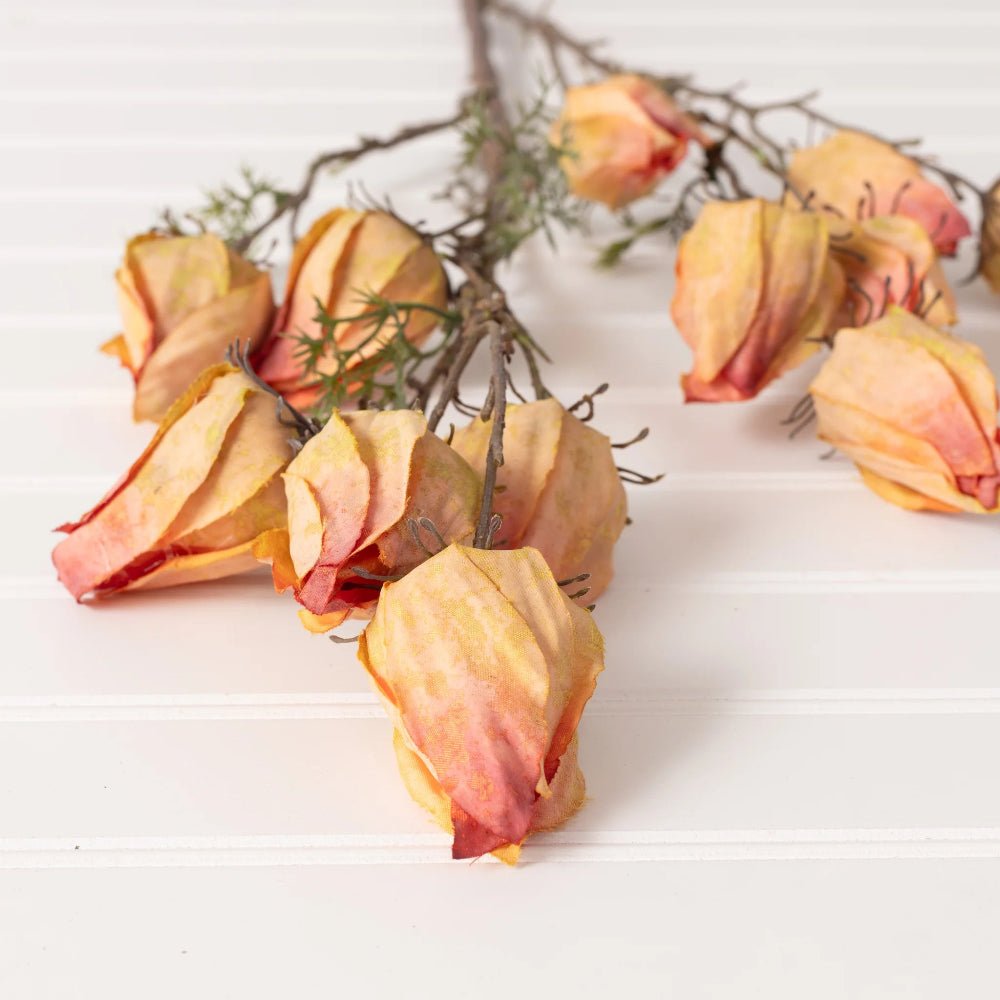 Chinese Lantern Spray - Orange | Putti Autumn Thanksgiving Decor