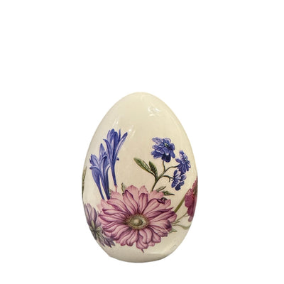 Floral Ceramic Egg