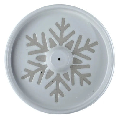 Snowflake White Stoneware Incense Burner | Putti Fine Furnishings