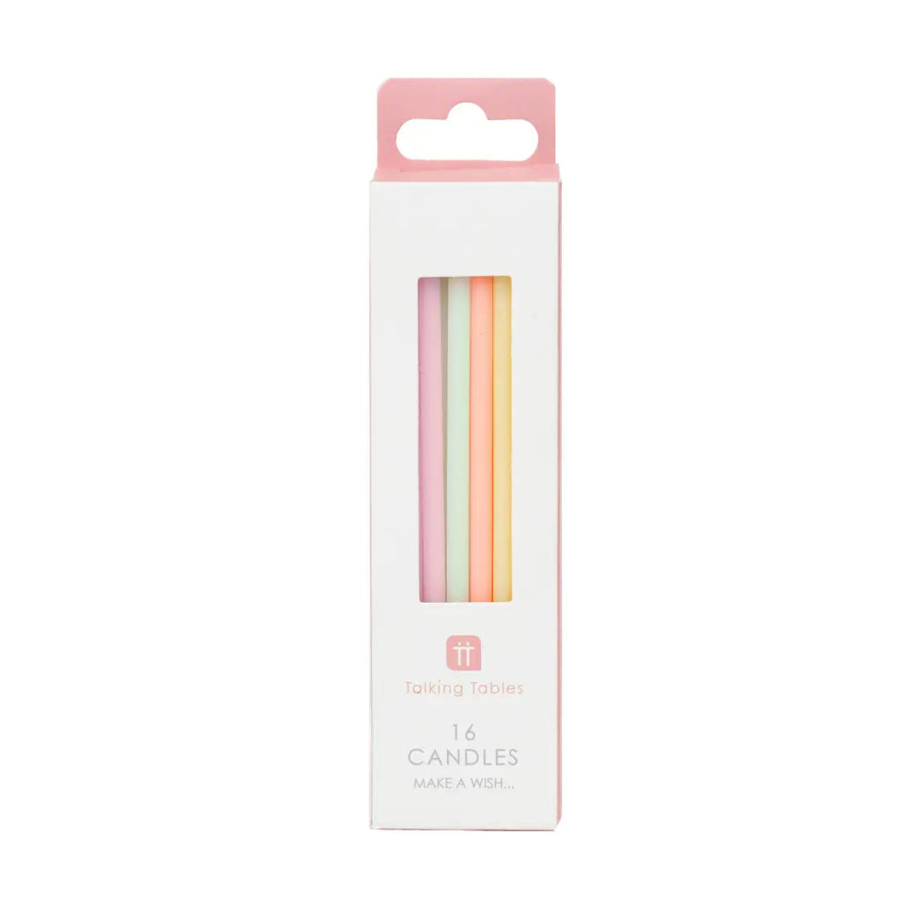 "We Heart Pastel" Long Candles