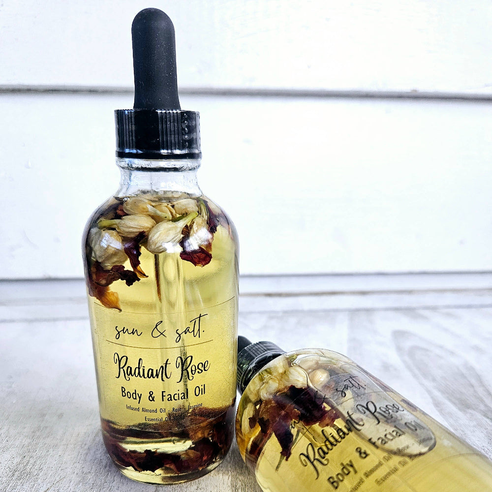 Body and Face Infused Almond Oil - Rose