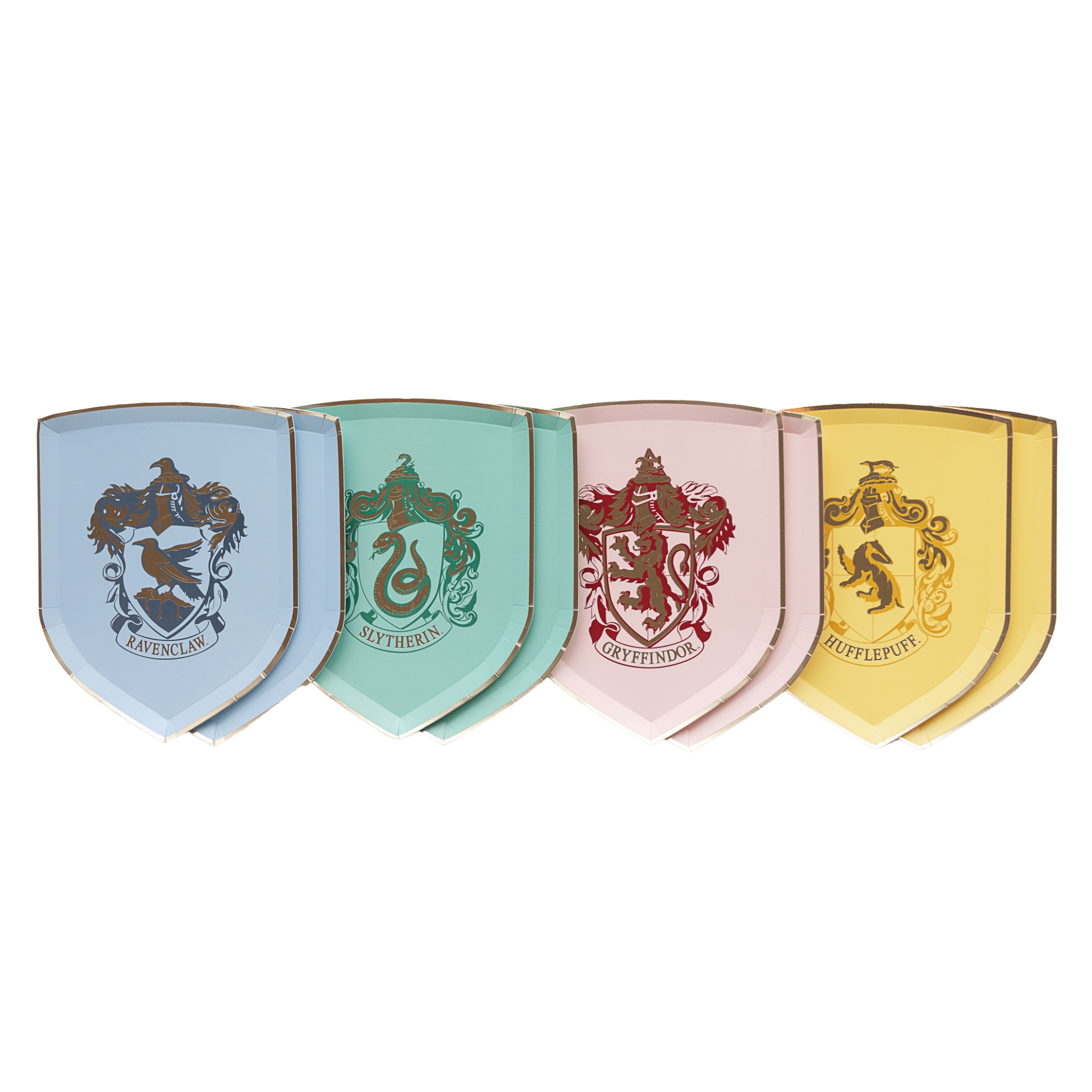 Bonjour Fête Harry Potter Gold House Pride Paper Plates - Small