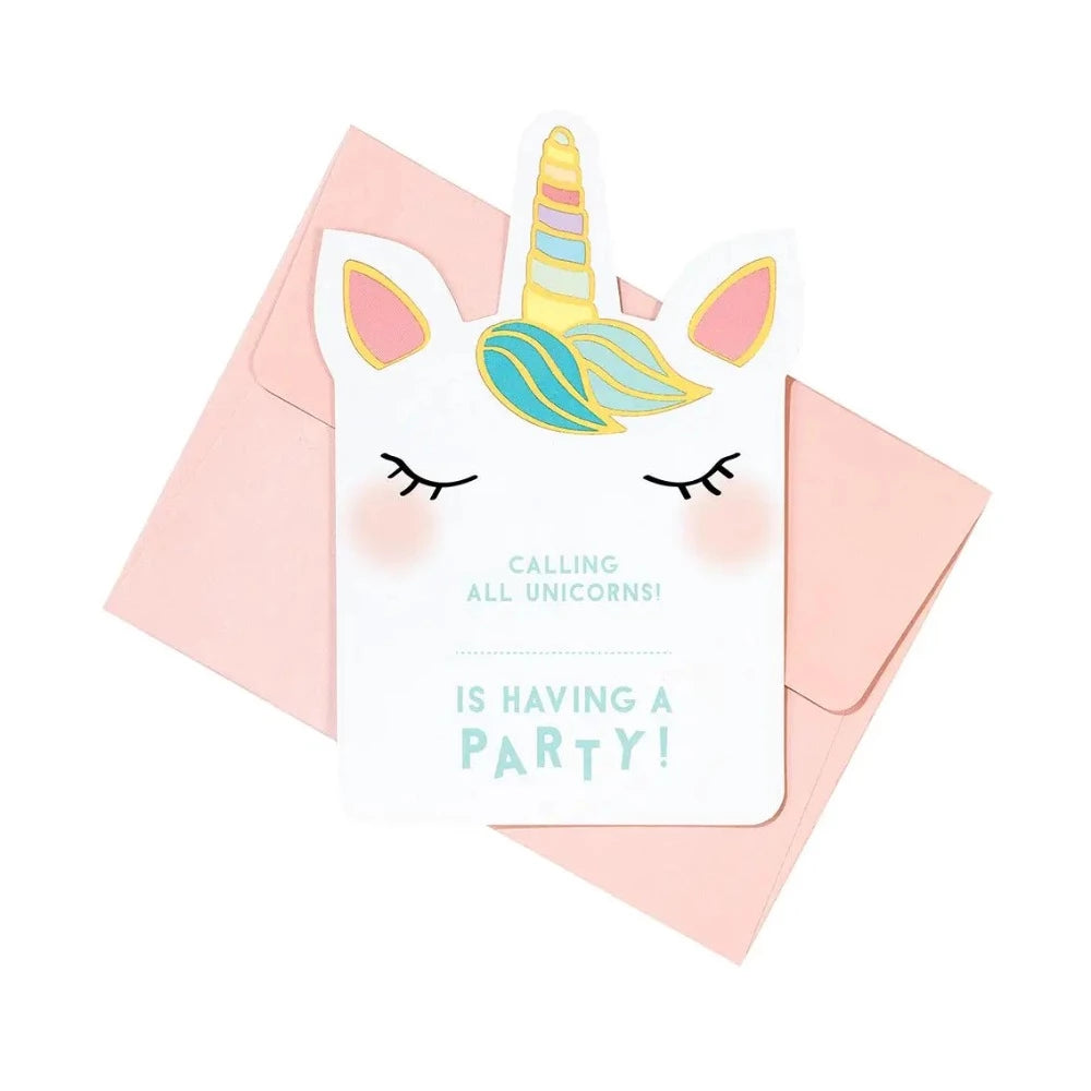 Unicorn Party Invitations