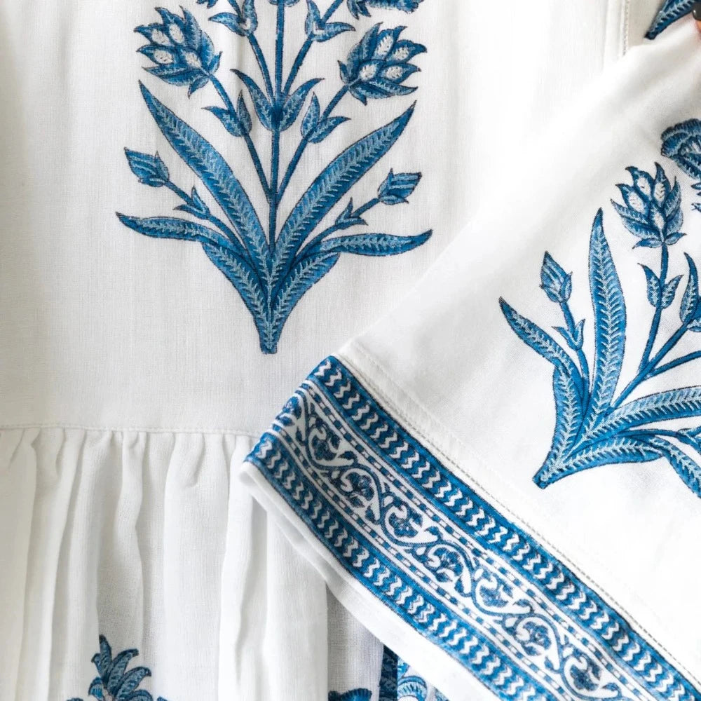 Nest Factory  Bouquet Maxi Dress 2 ply - Blue