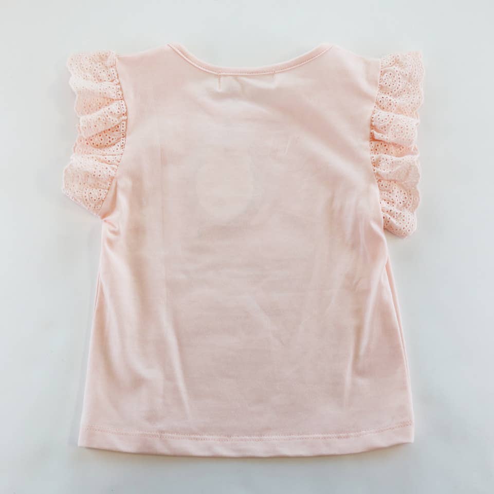 Doe a Dear Pink Floral Bouquet Tee