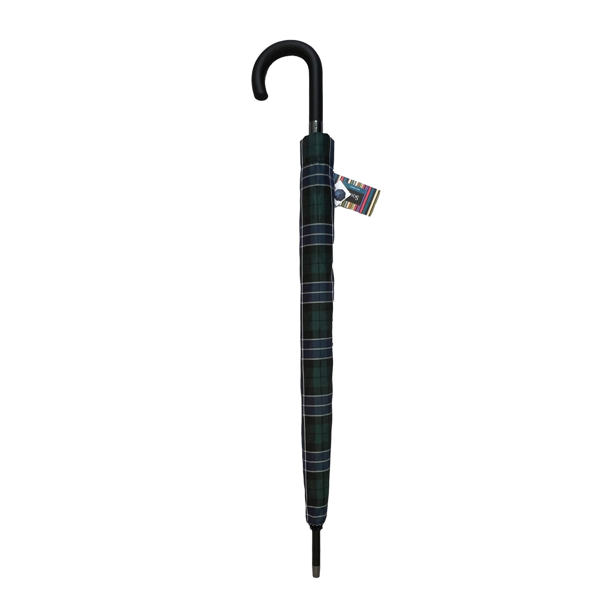 Tartan Stick Umbrella Green