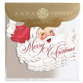 Anna Griffin - Merry Santa Tag 10 ct