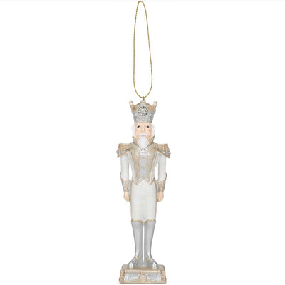 Champagne Resin Nutcracker Ornament
