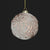 Rose Gold Frosted Roses Glass Ball Ornament