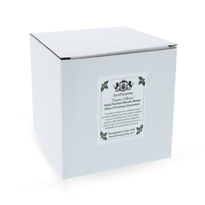 Regal Golden Peacock Glass Christmas Ornament