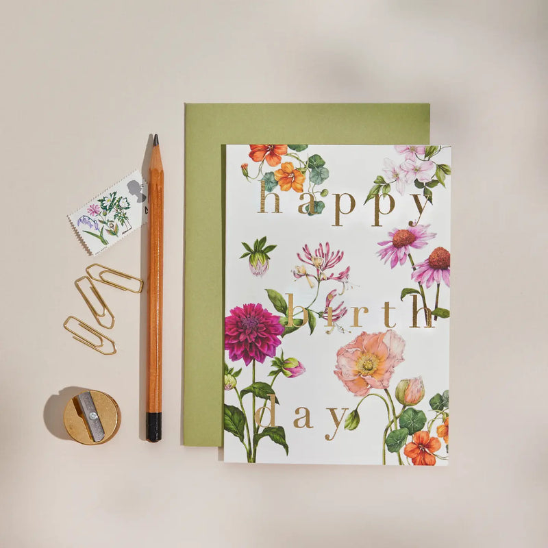 Bountiful Blooms "Happy Birthday" Greeting Card | Putti