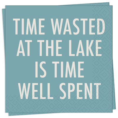 Time Wasted Paper Cocktail Napkin - Putti Fine Furnishings