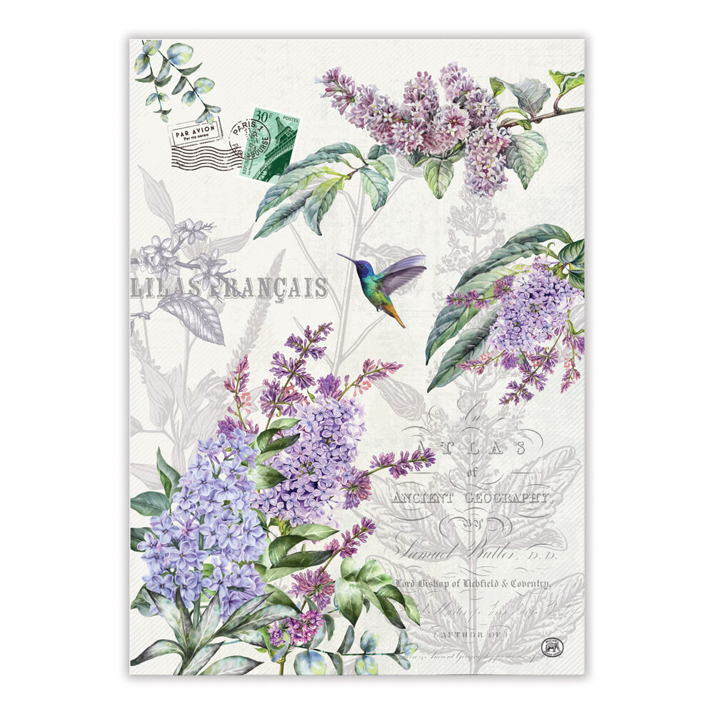 Michel Design Works French Lilacs Kitchen Towel | Putti Fine Furnishings