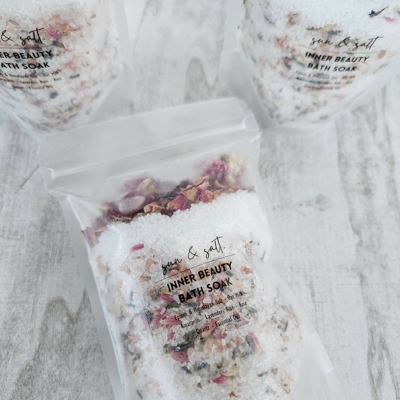Inner Beauty Bath Soak - Bath Salt - with Rose Quartz