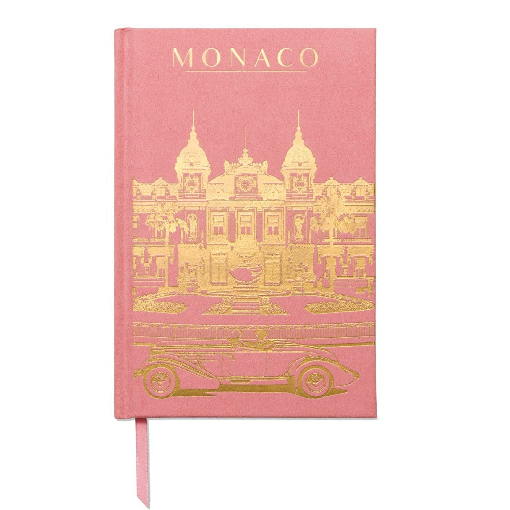 Monaco Pink Suede Journal