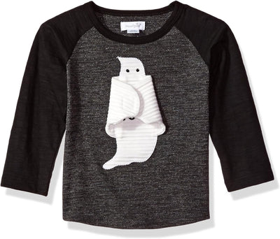 Mud Pie Baby Boys' Toddler Halloween Long Sleeve T-Shirt - Ghost