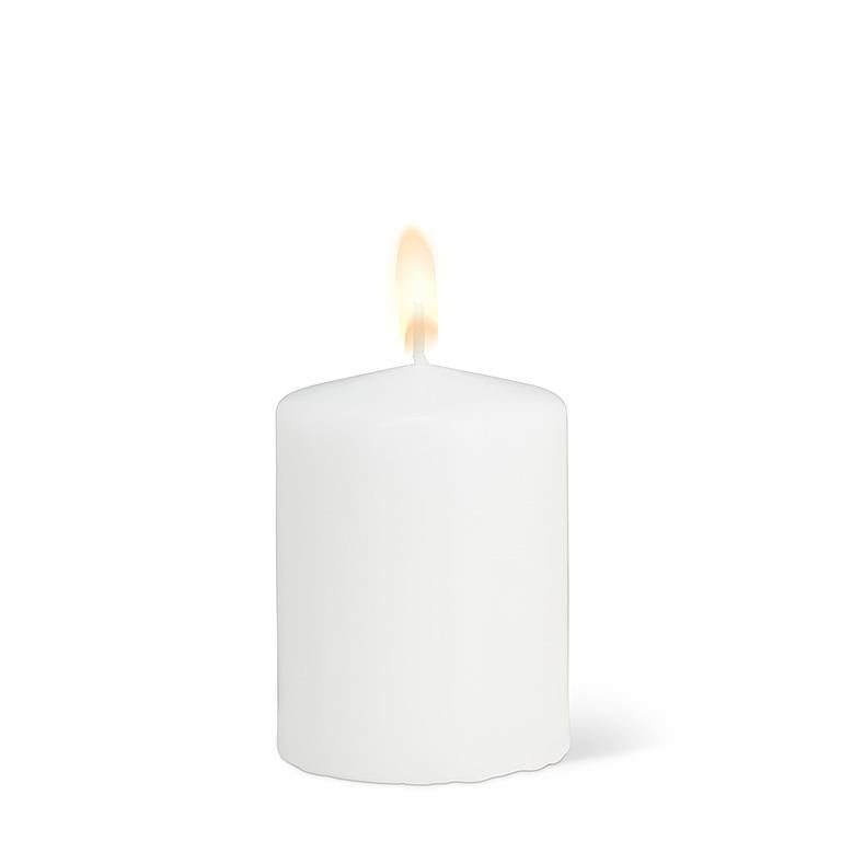 White Classic Pillar Candle - Small | Putti Fine Furnishings