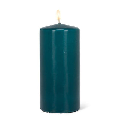 Petrol Blue Large Pillar Candle