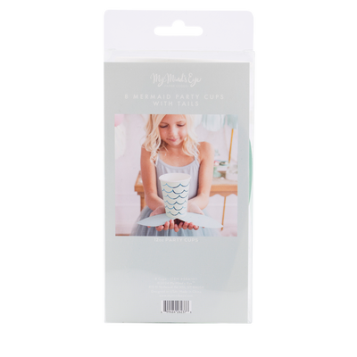 Mermaid Tail Paper Party Cups - 12 oz